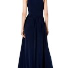 Michael Kors Shirred Jersey Keyhole Maxi Dress - Blue - Size:Xsmall Michael Kors Shirred Jersey Keyhole Maxi Dress - Blue - Size:Xsmall