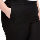 Alfred Dunner Plus Size Checkmate Pull-On Pants, Black 24W Alfred Dunner Plus Size Checkmate Pull-On Pants, Black 24W