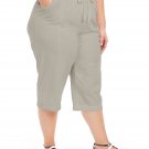 Karen Scott Plus Size Capris Pant Stonewall 18W