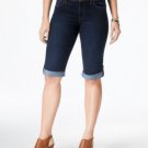 Style & Co. Women's Cuffed Skimmer Jeans Caneel Blue 6