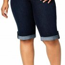 Style & Co. Women's Cuffed Skimmer Jeans Caneel Blue 12