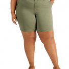 Style & Co Plus Size Chino Short Olive Spring 20W
