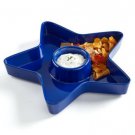 Martha Stewart Collection Star Chip & Dip Plate Blue