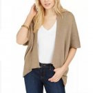 SAVE THE OCEAN Recycled Knit Kimono Taupe/Tan SAVE THE OCEAN Recycled Knit Kimono Taupe/Tan