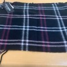 STEVE MADDEN Grid-Pattern Muffler Scarf Black Multi One Size 11" x 70"