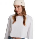 Steve Madden Waffle Knit Beanie Off White W Logo, One Size Steve Madden Waffle Knit Beanie Off White W Logo, One Size