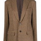 Polo Ralph Lauren Women's single-breasted houndstooth tweed blazer 12