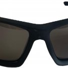 Foster Grant All Terrain Polarized Sunglasses matte black AT12 cat3 grey lenses. 599174
