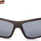Ironman Men's Energetic Wrap Sunglasses, Matte Rubberized Metallic, 64 mm