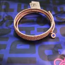 Anne Klein multi row rhinestone bracelet-Rose Gold