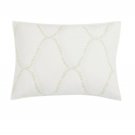 Martha Stewart Collection Floral Ogee Embroidered King Sham