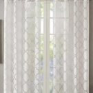 Madison Park Cecily Burnout Printed Window Panel MP40-6605 1 Panel White