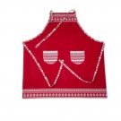 Martha Stewart The Holiday Collection Red Apron Snowflake 100% Cotton Fair Isle Martha Stewart The Holiday Collection Red Apron Snowflake 100% Cotton Fair Isle