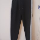 Galaxy Harvic Women's Loose-Fit Fleece Joggers Side Trim Black/Grey Size L