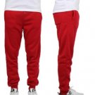 Galaxy By Harvic Men'S Regular-Fit Fleece Jogger Sweatpants, Red S