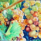Original watercolor painting, Grapes, fruits, kitchen artwork, wall art, wall decor,