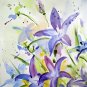 Original watercolor painting, flowers, floral wall art , botanical art, nature art, wild flowers