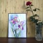 Original watercolor painting, Iris flowers, floral wall art, wall decor, botanical, nature artwork