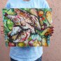 Impressionist still life - Fish. Original oil painting, kitchen artwork, wall decor, wall art