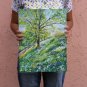 Landscape original oil painting Tree, impressionist stile