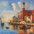 European style Hand painted oil painting on canvas"Venice"80x80CM(31.5x31.5inch)Unframed-01