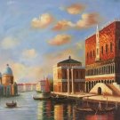 European style Hand painted oil painting on canvas"Venice"80x80CM(31.5x31.5inch)Unframed-04