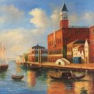 European style Hand painted oil painting on canvas"Venice"80x80CM(31.5x31.5inch)Unframed-05