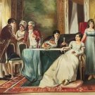 palace Hand painted oil painting on canvas"Royal member"60x90CM(23.6"x35.4")Unframed-05