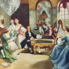 palace Hand painted oil painting on canvas"Royal member"60x90CM(23.6"x35.4")Unframed-07