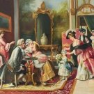 palace Hand painted oil painting on canvas"Royal member"60x90CM(23.6"x35.4")Unframed-10
