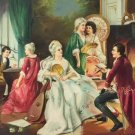 palace Hand painted oil painting on canvas"Royal member"60x90CM(23.6"x35.4")Unframed-11