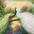 Simple modern Hand painted oil painting on canvas"Gorgeous peacock"60x90CM(23.6"x35.4")Unframed-03