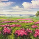 American style Hand painted oil painting on canvas"Shangri-La"70x180CM(27.6"x70.9")Unframed-08