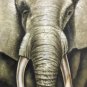 Simple modern Hand painted oil painting on canvas"Elephant"55x105CM(21.7"x41.3") Unframed-01