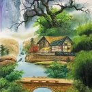 Chinese style Hand painted oil painting on canvas"Natural color"60x120CM(23.6"x47.2")Unframed-12