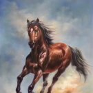 Simple modern Hand painted oil painting on canvas"Akhal-teke horses"60x90CM(23.6"x35.4")Unframed-10