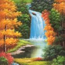 American style Hand painted oil painting on canvas"Creek"60x120CM(23.6"x47.2")Unframed-19