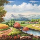 American style Hand painted oil painting on canvas"Creek"60x120CM(23.6"x47.2")Unframed-20 American style Hand painted oil painting on canvas"Creek"60x120CM(23.6"x47.2")Unframed-20
