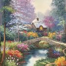 American style Hand painted oil painting on canvas"Private garden"60x90CM(23.6"x35.4")Unframed-04 American style Hand painted oil painting on canvas"Private garden"60x90CM(23.6"x35.4")Unframed-04