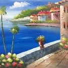 Hand painted oil painting on canvas"Sea view Villa"50x60CM(19.7"x23.6")Unframed-27 Hand painted oil painting on canvas"Sea view Villa"50x60CM(19.7"x23.6")Unframed-27