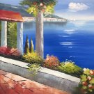 Hand painted oil painting on canvas"Sea view Villa"50x60CM(19.7"x23.6")Unframed-28