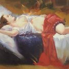 Body Art Hand painted oil painting on canvas"sleeping Beauty"60x90CM (23.6"x35.4")Unframed-02 Body Art Hand painted oil painting on canvas"sleeping Beauty"60x90CM (23.6"x35.4")Unframed-02