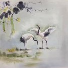 Chinese style Hand painted oil painting on canvas"Red-crowned crane"50x60CM(19.7"x23.6")Unframed-01 Chinese style Hand painted oil painting on canvas"Red-crowned crane"50x60CM(19.7"x23.6")Unframed-01