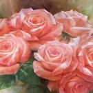 American style Hand painted oil painting on canvas"Lover roses"60x90CM(23.6"x35.4")Unframed-01
