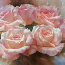 American style Hand painted oil painting on canvas"Lover roses"60x90CM(23.6"x35.4")Unframed-04
