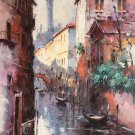 European style Hand painted oil painting on canvas"Venice"60x90CM(23.6"x35.4")Unframed-08