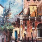 European style Hand painted oil painting on canvas"Venice"60x90CM(23.6"x35.4")Unframed-10