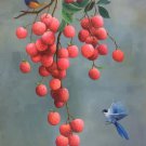 Simple modern Hand painted oil painting on canvas"Bird and lychee"60x90CM(23.6"x35.4")Unframed-01 Simple modern Hand painted oil painting on canvas"Bird and lychee"60x90CM(23.6"x35.4")Unframed-01