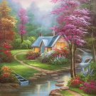 European style Hand-painted oil painting on canvas"mind home"50x60CM(19.7"x23.6")Unframed-02
