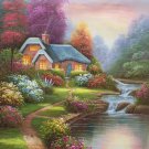 European style Hand-painted oil painting on canvas"mind home"50x60CM(19.7"x23.6")Unframed-03